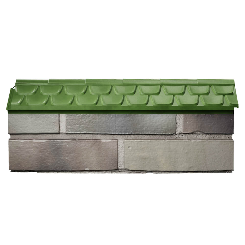 Парапет Zking Эльбрус Зеленый с посадкой на 0.5 кирпича (130мм) в Балашихе фото