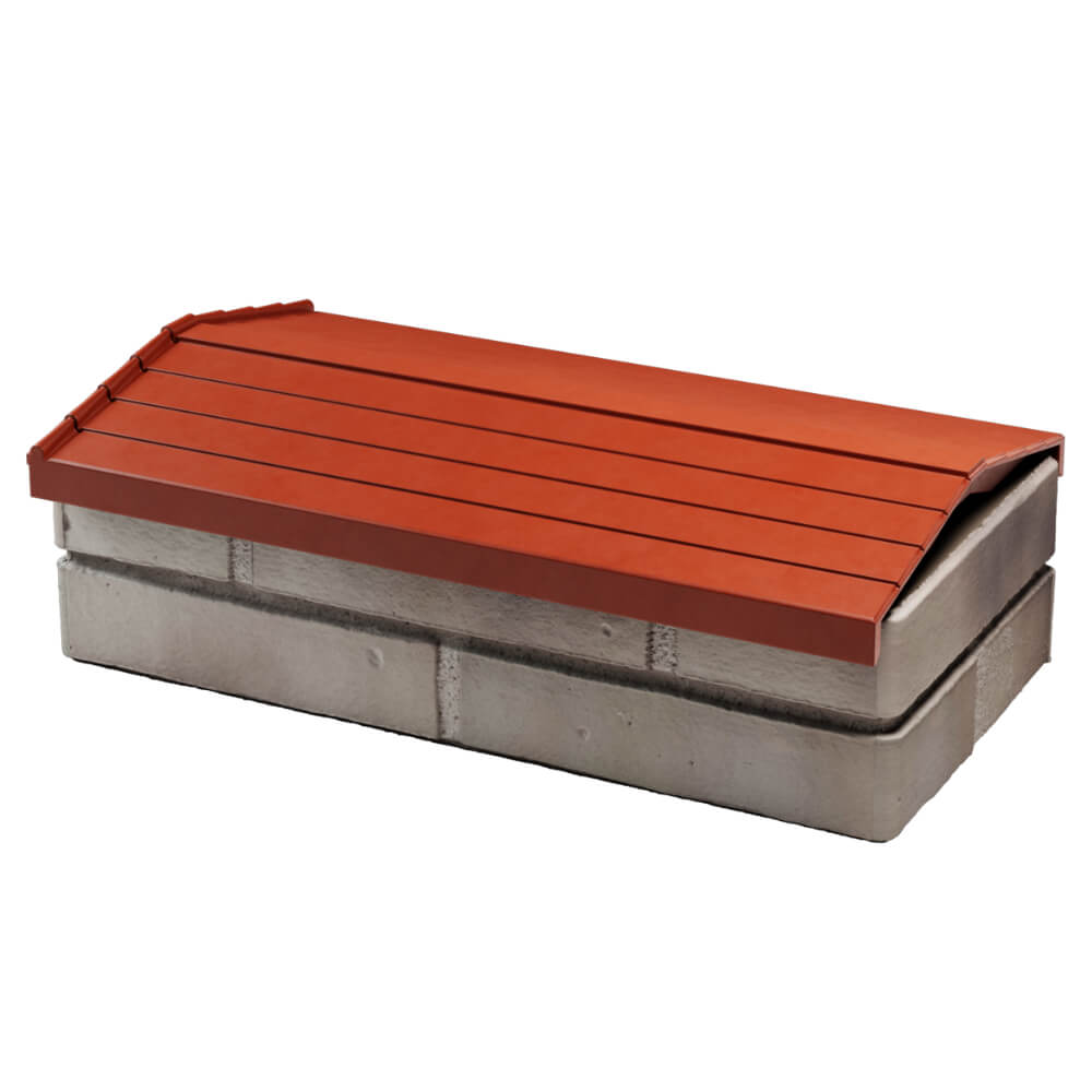 Парапет Zking Бона ХайТек Красный с посадкой на 1 кирпич (200/225/255мм) в Балашихе фото