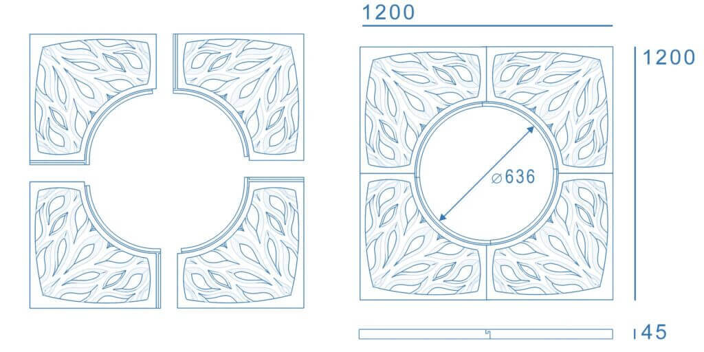 Приствольная решетка для дерева ZKING CRUST 1.2х1.2м Черная в Балашихе фото