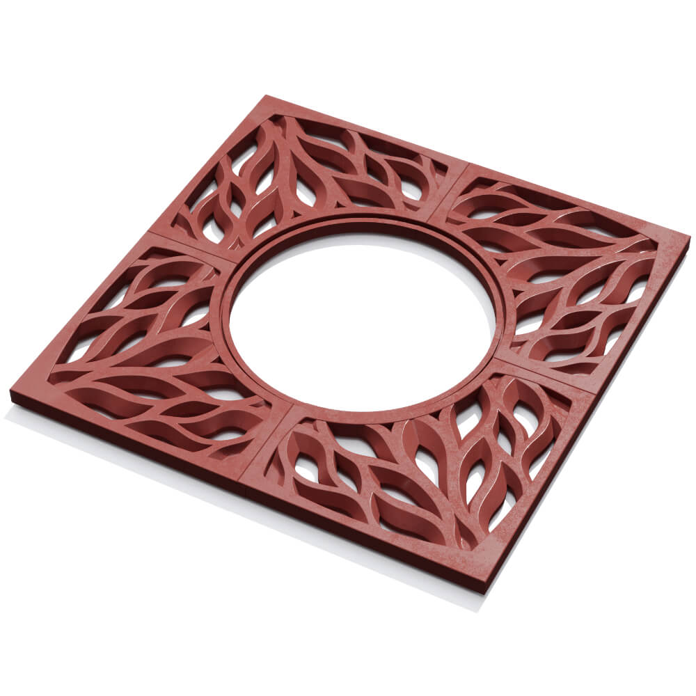 Приствольная решетка для дерева ZKING CRUST 1.2х1.2м Красная в Балашихе фото