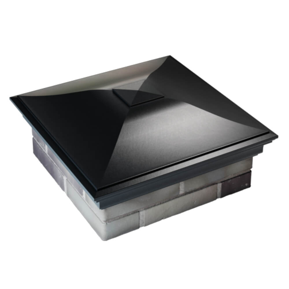 Колпак Zking Монблан Черный на столб 2х2 кирпича (515х515мм) Балашиха фото