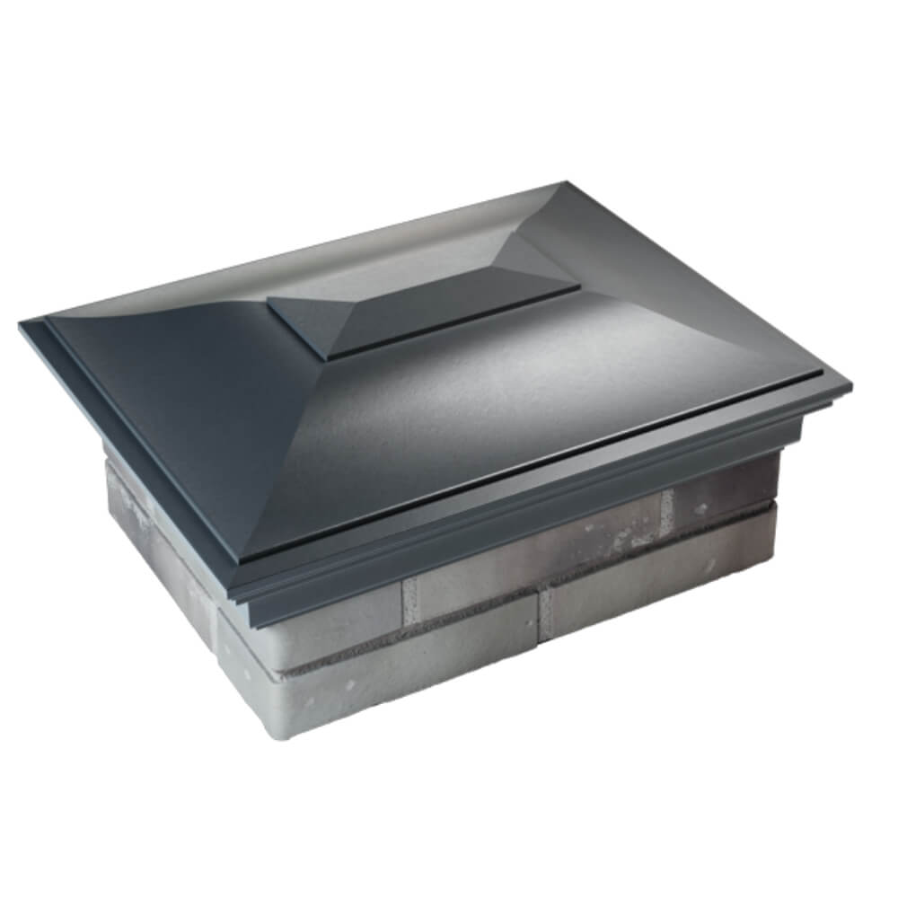 Колпак Zking Монблан Серый на столб 2х1.5 кирпича (515х385мм) Балашиха фото