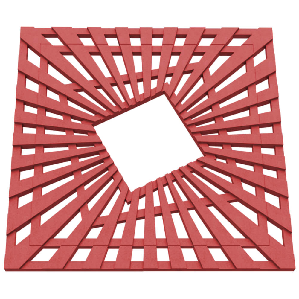 Приствольная решетка для дерева ZKING ATMOSPHERE 1.2х1.2м Красная в Балашихе фото