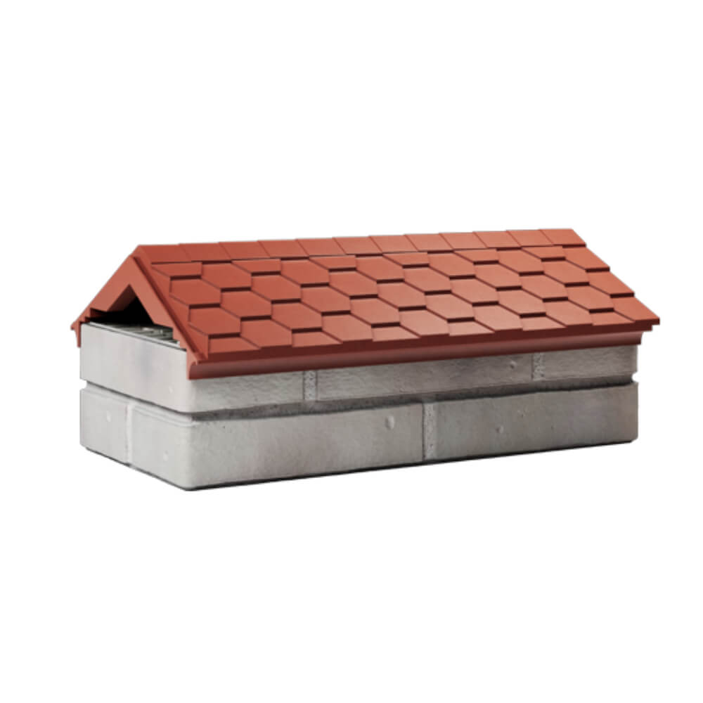 Парапет Zking Эверест Красный с посадкой на 1 кирпич (200/225/255мм) Балашиха фото