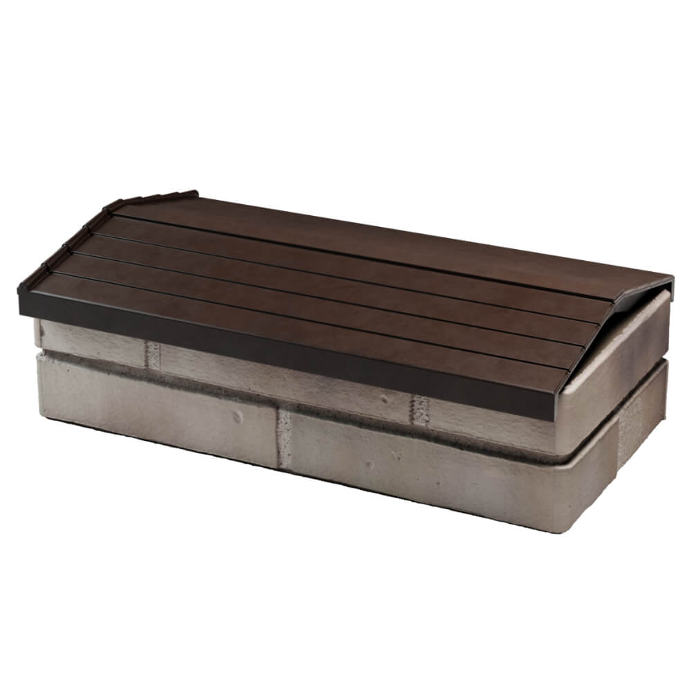 Парапет Zking Бона ХайТек Коричневый с посадкой на 1 кирпич (200/225/255мм) в Балашихе фото