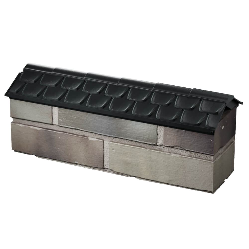 Парапет Zking Эльбрус Черный с посадкой на 0.5 кирпича (130мм) в Балашихе фото