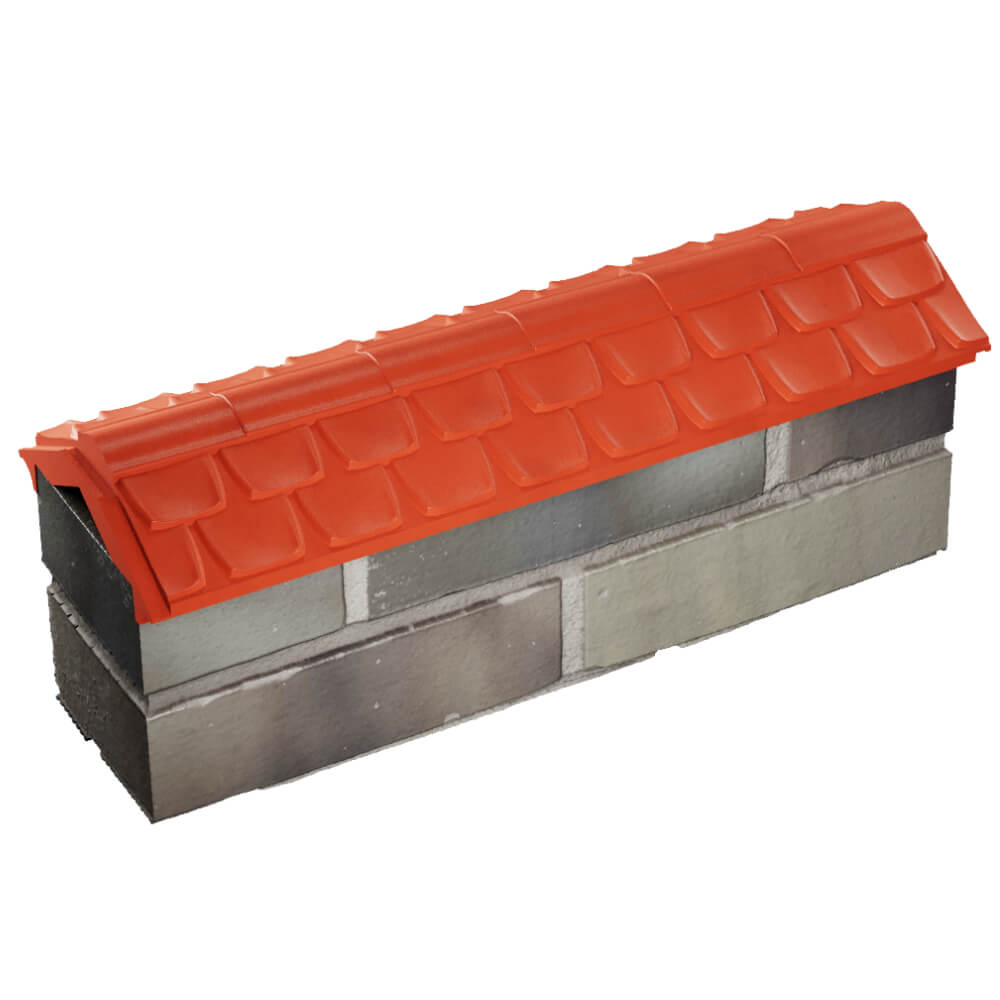 Парапет Zking Эльбрус Красный с посадкой на 0.5 кирпича (130мм) в Балашихе фото