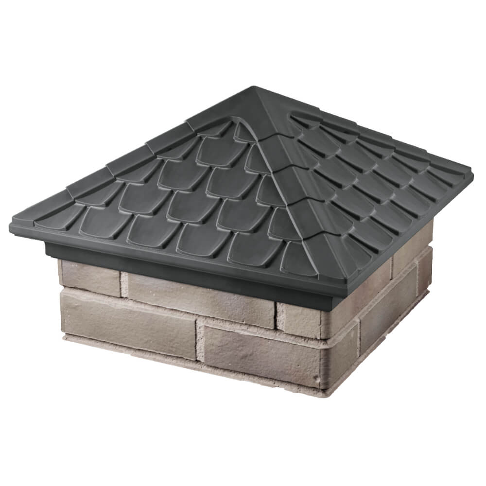 Колпак Zking Эльбрус Серый на столб 1.5х1.5 кирпича (385х385мм) в Балашихе фото