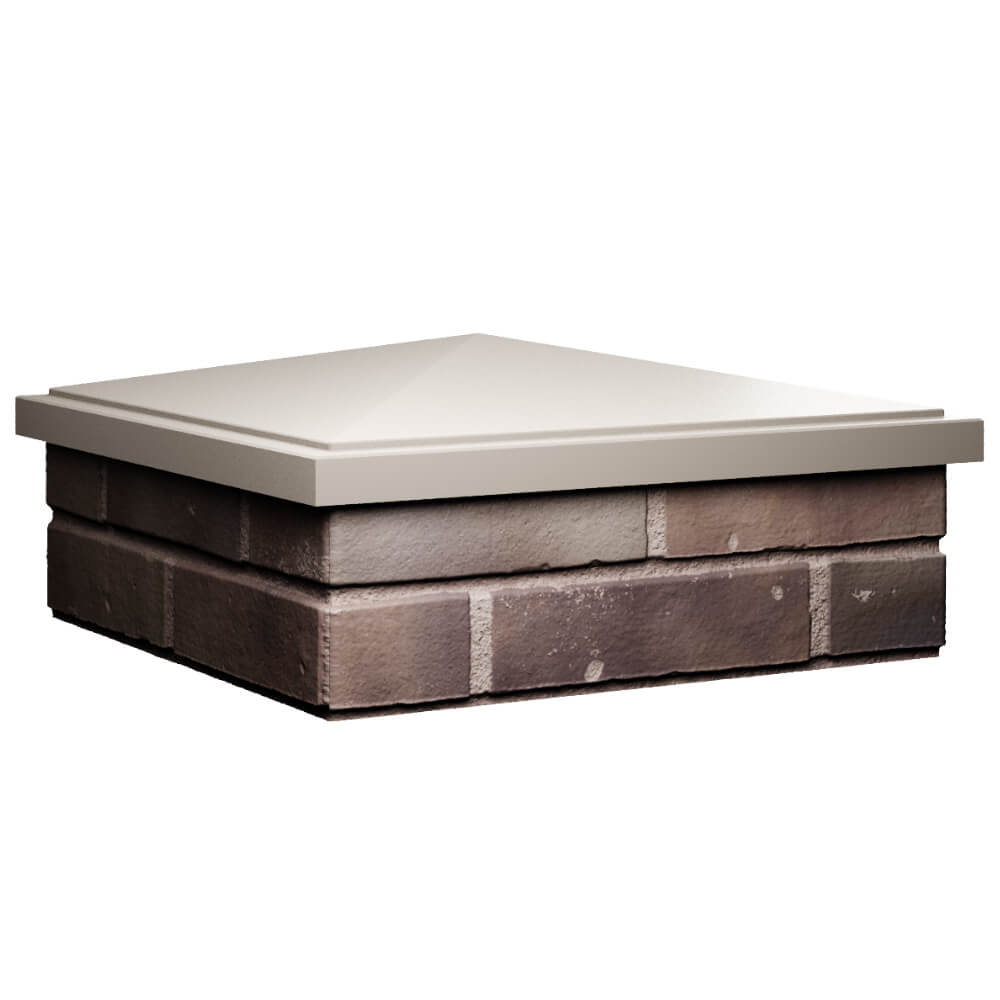 Колпак Zking БонаМоно Бежевый на столб 2х2 кирпича (515х515, 530х530мм) в Балашихе фото