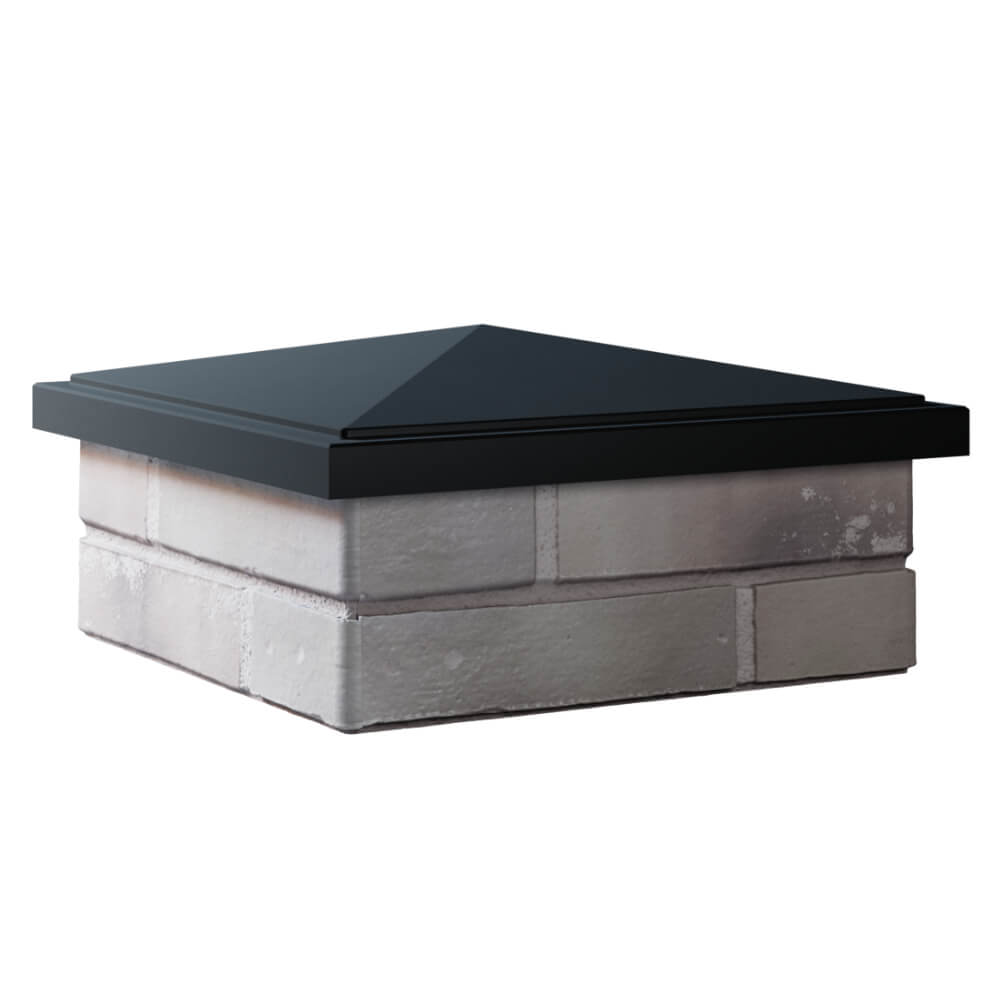 Колпак Zking БонаМоно Черный на столб 1.5х1.5 кирпича (385х385, 400х400мм) в Балашихе фото