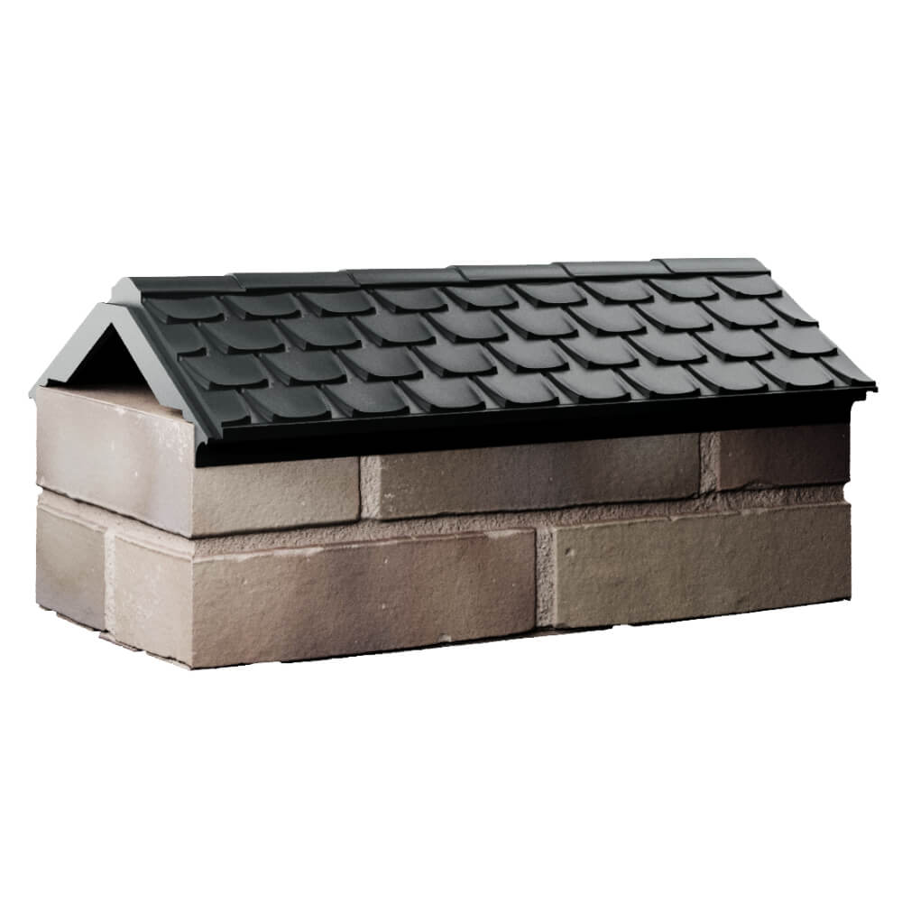 Парапет Zking Эльбрус Черный с посадкой на 1 кирпич (255мм) Балашиха фото