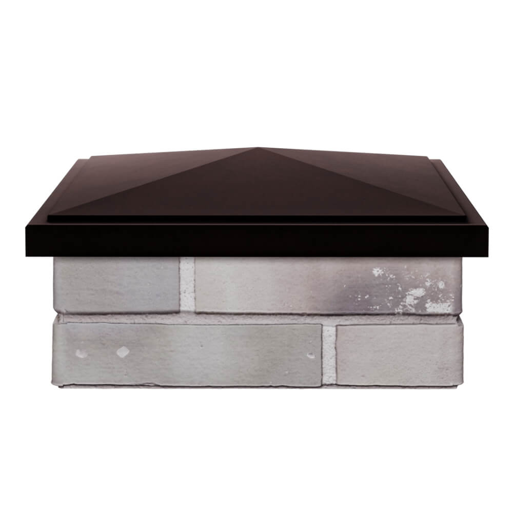 Колпак Zking БонаМоно Коричневый на столб 1.5х1.5 кирпича (385х385, 400х400мм) Балашиха фото