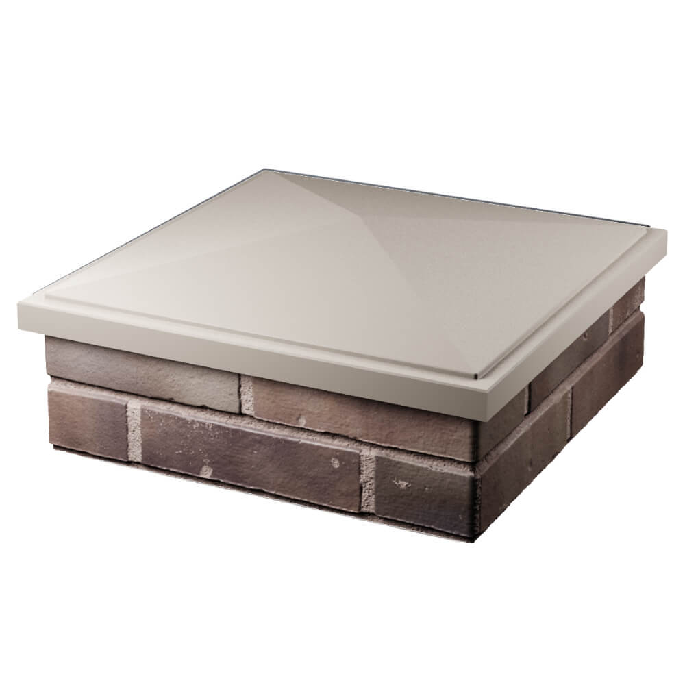 Колпак Zking БонаМоно Бежевый на столб 2х2 кирпича (515х515, 530х530мм) в Балашихе фото