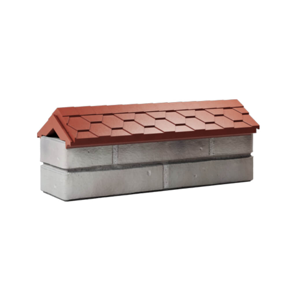 Парапет Zking Эверест Красный с посадкой на 0.5 кирпича (130мм) Балашиха фото