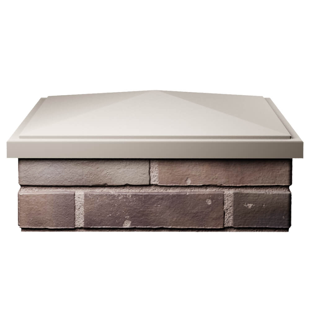 Колпак Zking БонаМоно Бежевый на столб 2х2 кирпича (515х515, 530х530мм) Балашиха фото