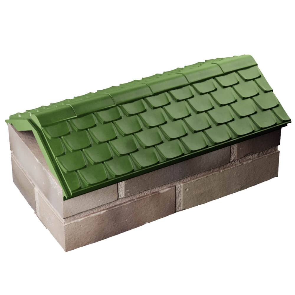 Парапет Zking Эльбрус Зеленый с посадкой на 1 кирпич (255мм) в Балашихе фото