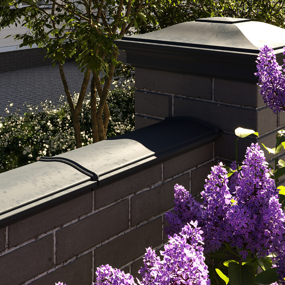 Парапет Zking Монблан Черный посадка на 0.5 кирпича (130мм) в Балашихе фото