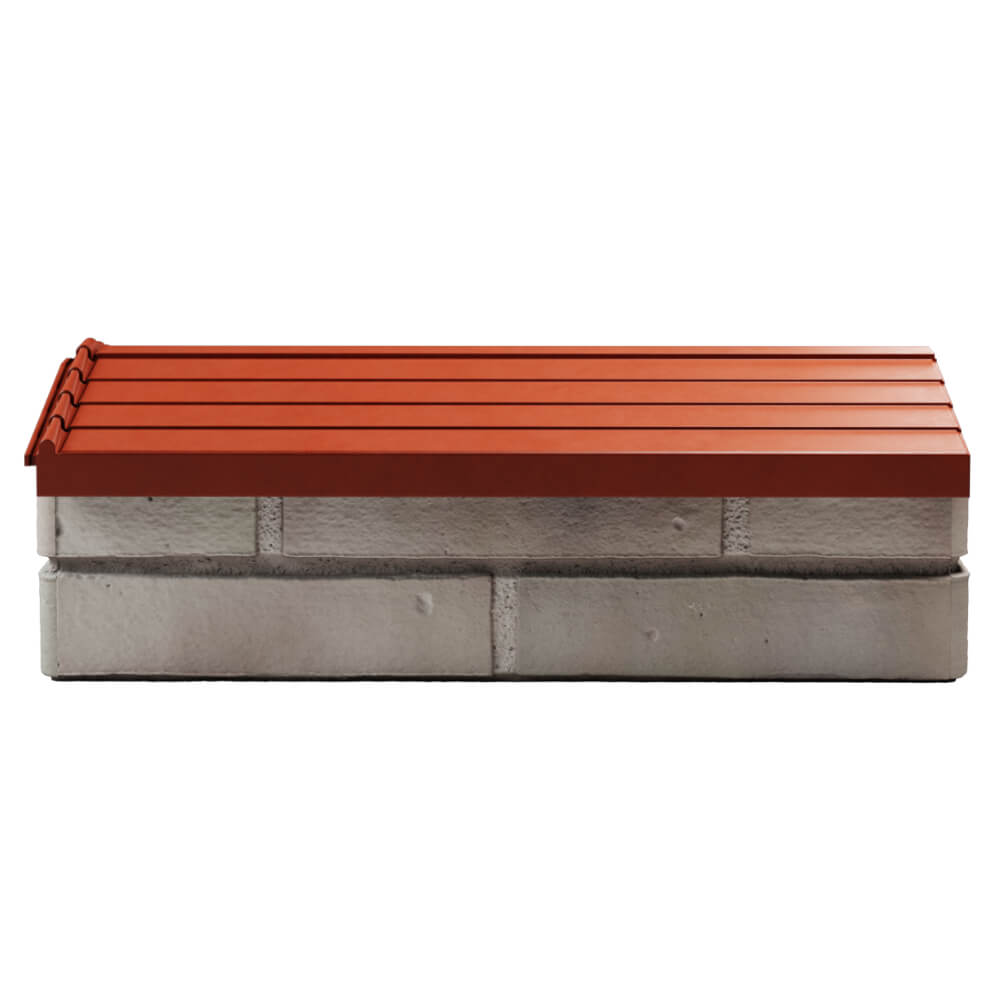 Парапет Zking Бона ХайТек Красный с посадкой на 1 кирпич (200/225/255мм) в Балашихе фото