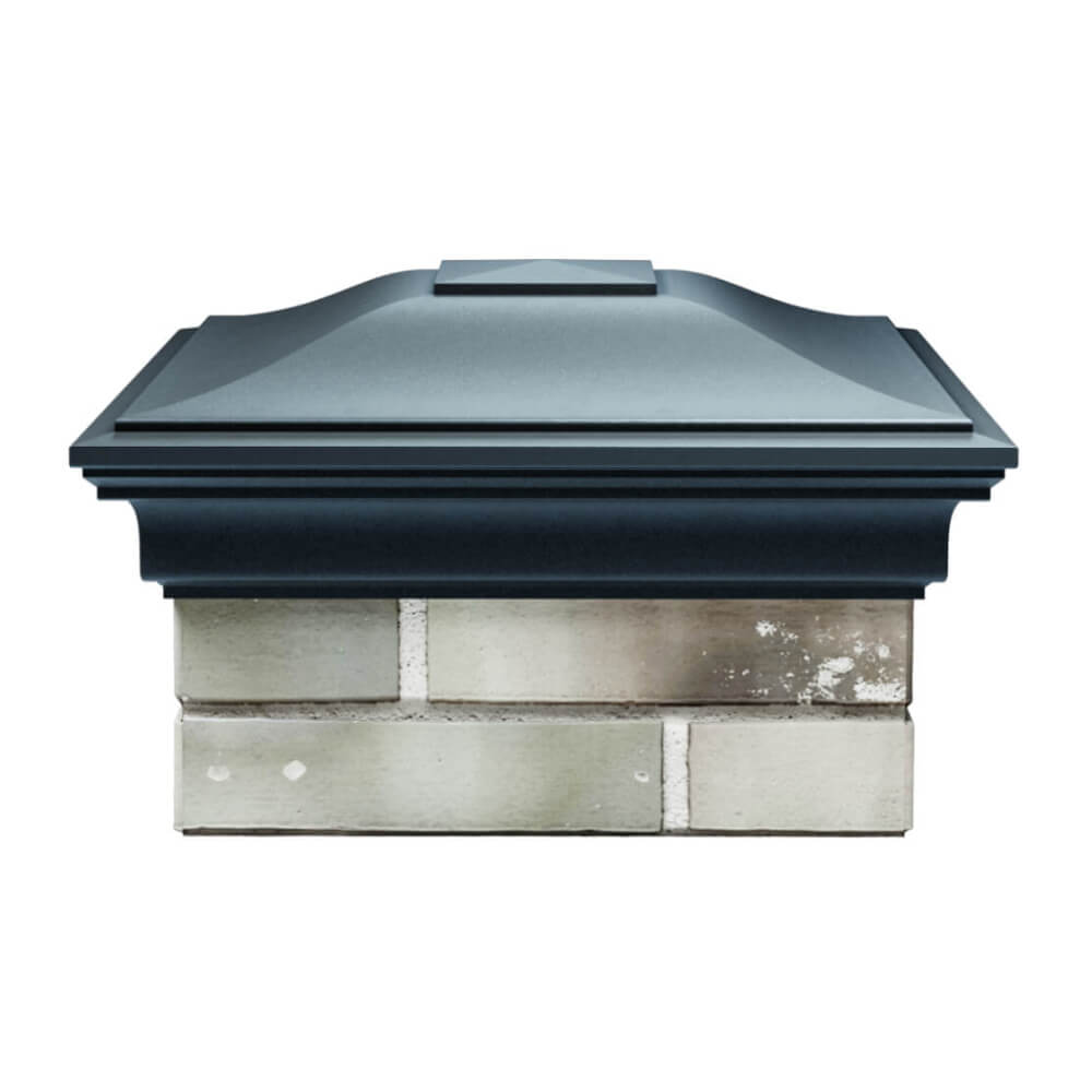 Колпак Zking Монблан Серый на столб 1.5х1.5 еврокирпича 0.7НФ (355х355мм) Балашиха фото