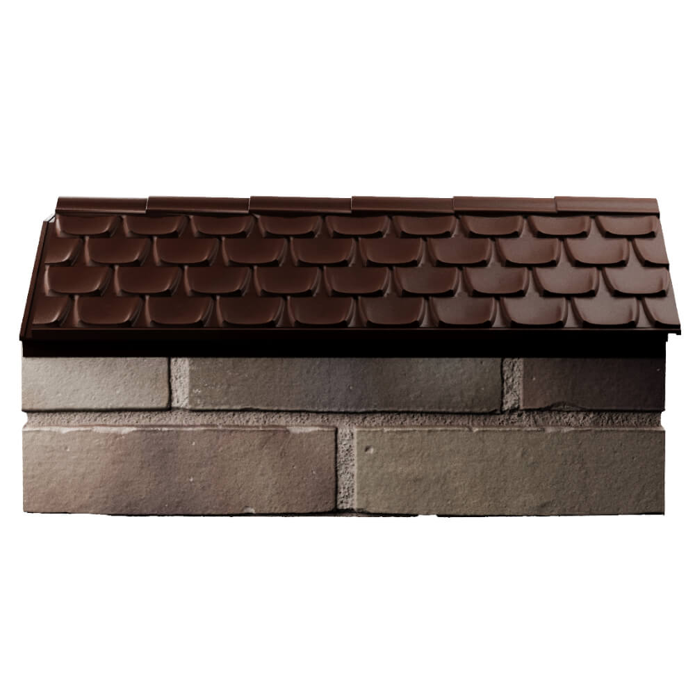 Парапет Zking Эльбрус Коричневый с посадкой на 1 кирпич (255мм) в Балашихе фото