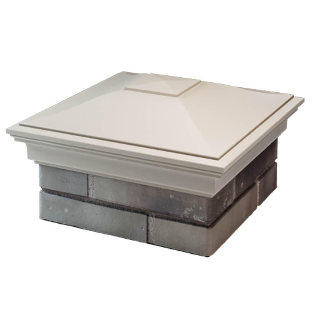 Колпак Zking Монблан Бежевый на столб 1.5х1.5 кирпича (385х385мм) в Балашихе фото