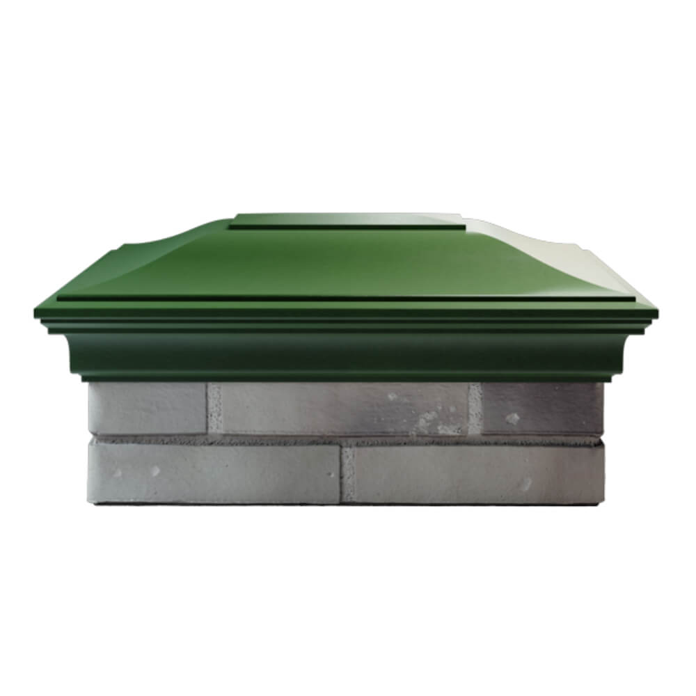 Колпак Zking Монблан Зеленый на столб 2х1.5 кирпича (515х385мм) в Балашихе фото