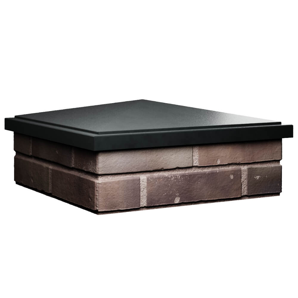 Колпак Zking БонаМоно Черный на столб 2х2 кирпича (515х515, 530х530мм) в Балашихе фото