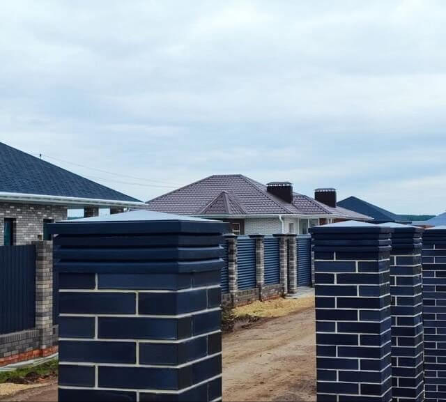 Колпак Zking Бона ХайТек Серый на столб 1.5х1.5 кирпича (385х385мм) в Балашихе фото