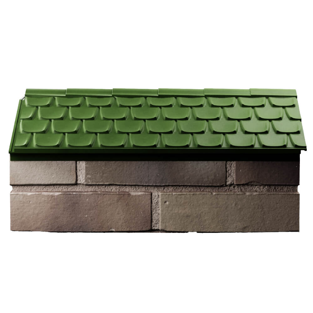 Парапет Zking Эльбрус Зеленый с посадкой на 1 кирпич (255мм) в Балашихе фото