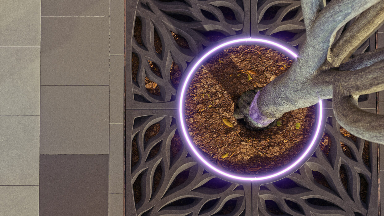 Приствольная решетка для дерева ZKING CRUST 1.2х1.2м Черная в Балашихе фото