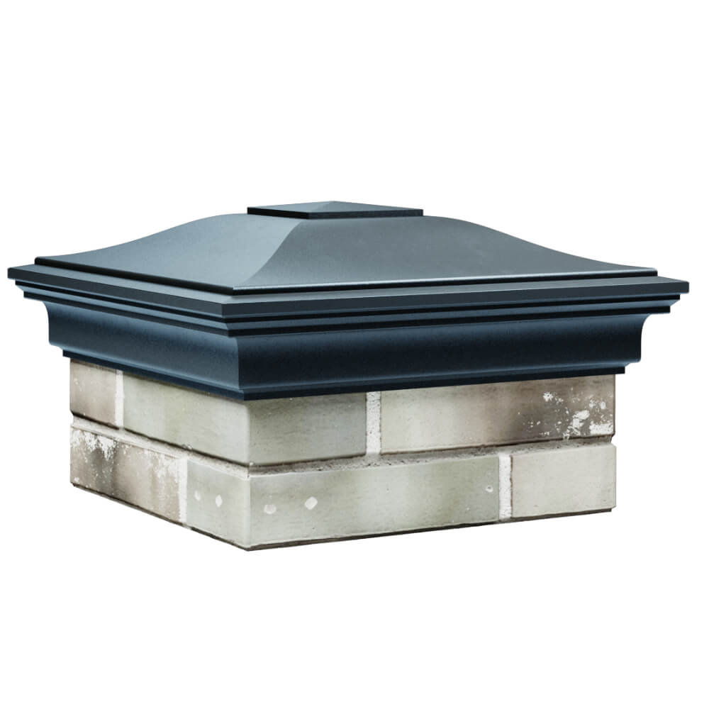 Колпак Zking Монблан Серый на столб 1.5х1.5 кирпича (385х385мм) в Балашихе фото