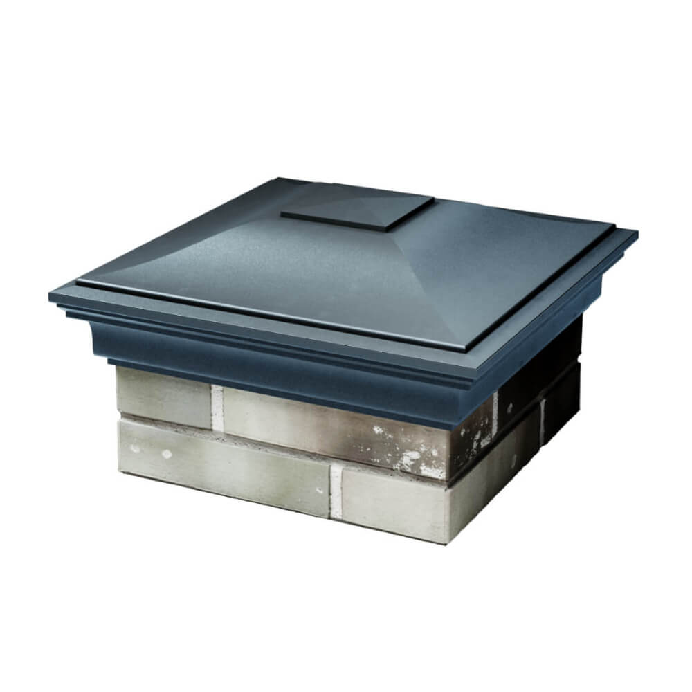 Колпак Zking Монблан Серый на столб 1.5х1.5 еврокирпича 0.7НФ (355х355мм) в Балашихе фото