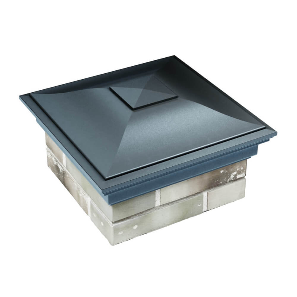 Колпак Zking Монблан Серый на столб 1.5х1.5 еврокирпича 0.7НФ (355х355мм) в Балашихе фото