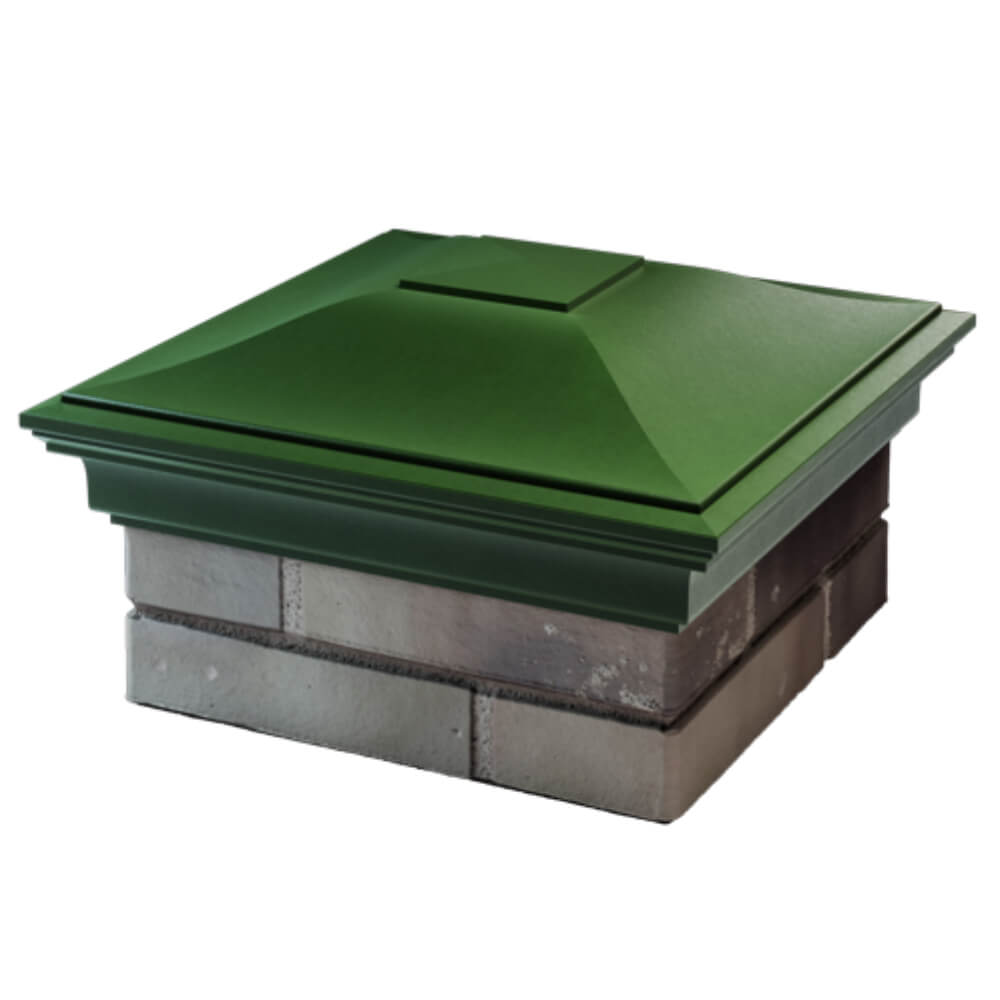 Колпак Zking Монблан Зеленый на столб 1.5х1.5 кирпича (385х385мм) в Балашихе фото