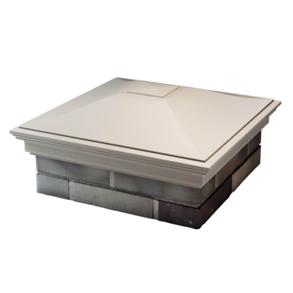 Колпак Zking Монблан Бежевый на столб 2х2 кирпича (515х515мм) в Балашихе фото