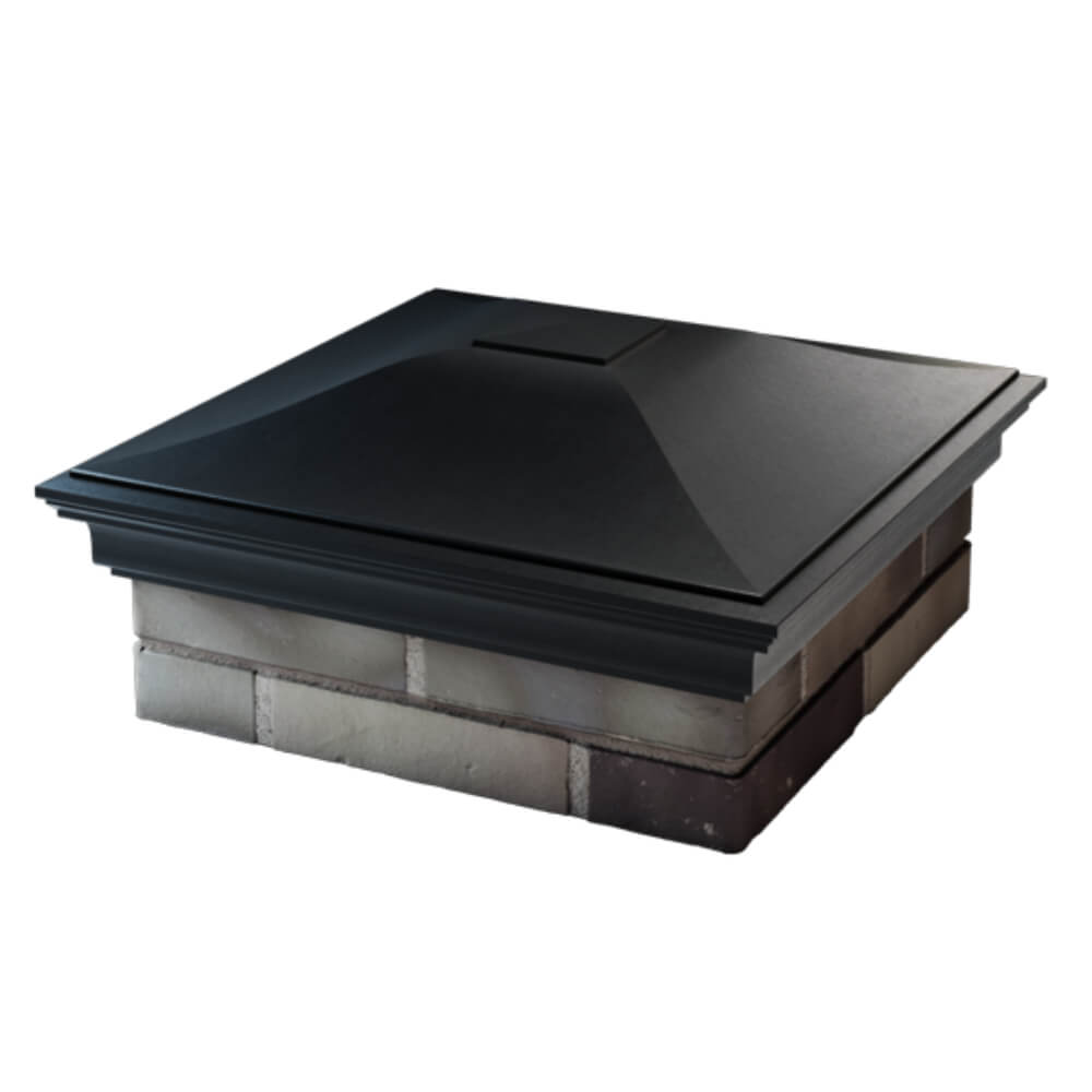 Колпак Zking Монблан Черный на столб 2х2 кирпича (515х515мм) в Балашихе фото