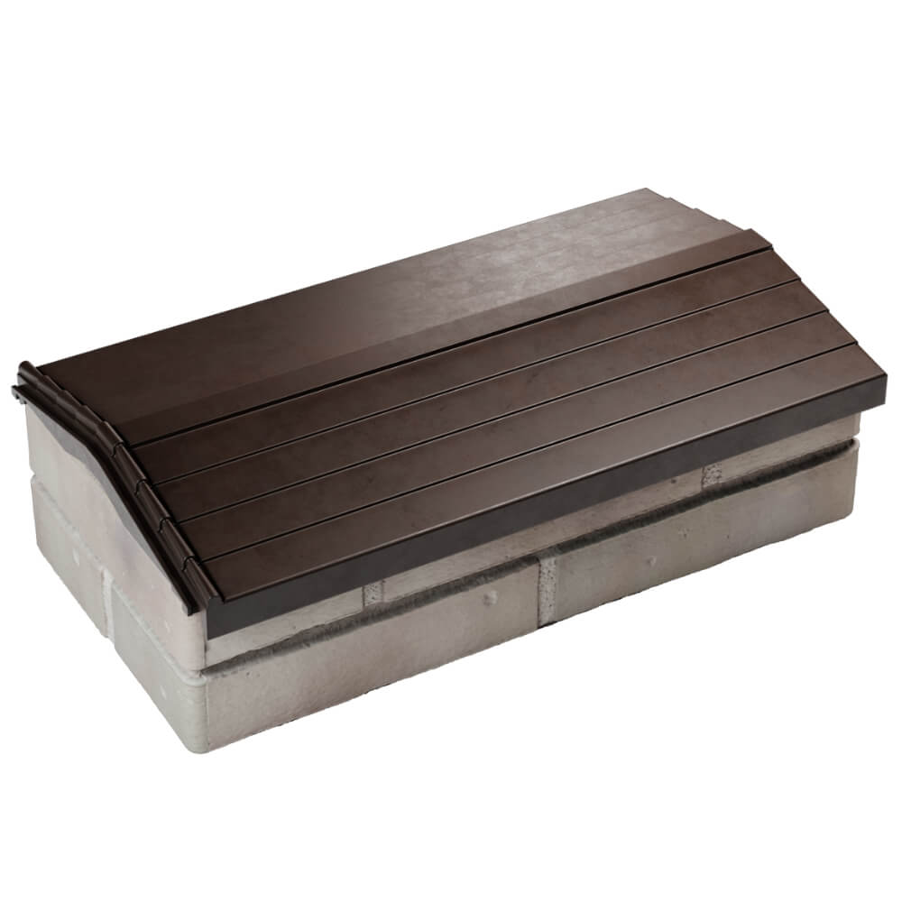 Парапет Zking Бона ХайТек Коричневый с посадкой на 1 кирпич (200/225/255мм) в Балашихе фото