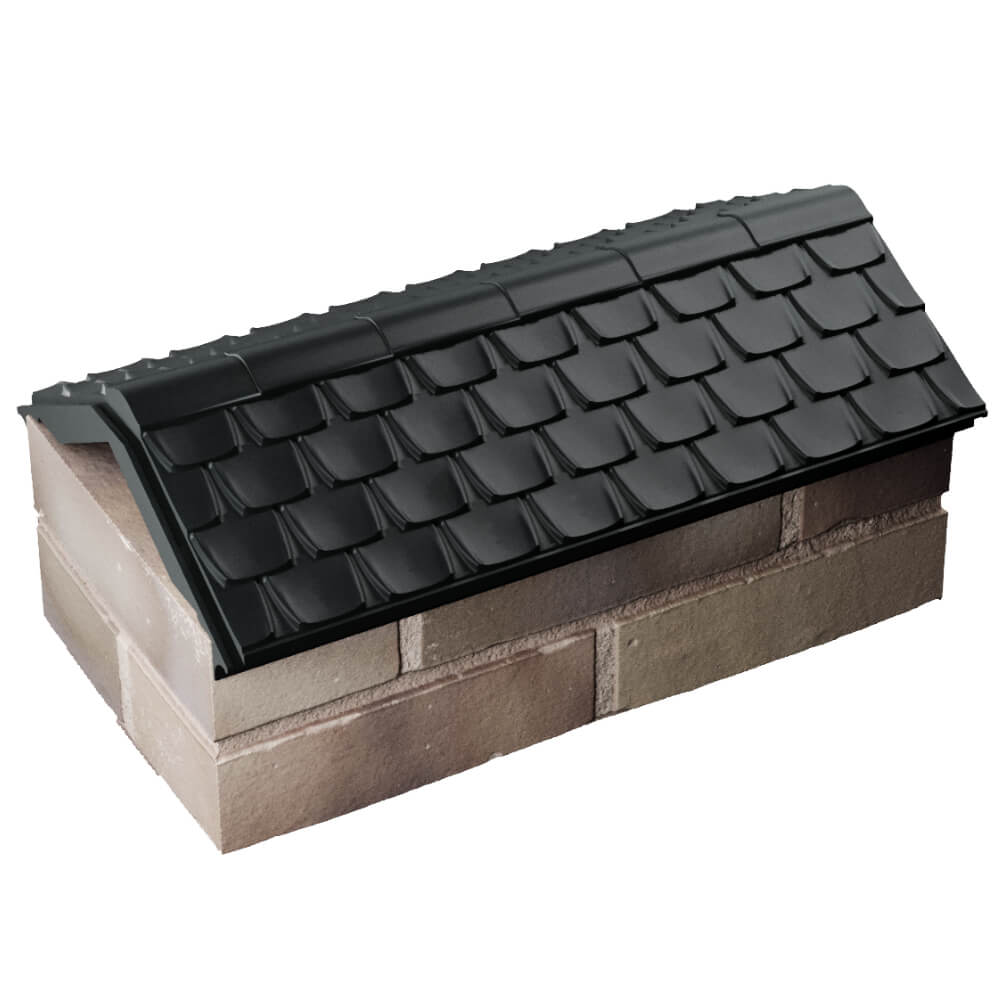 Парапет Zking Эльбрус Черный с посадкой на 1 кирпич (255мм) в Балашихе фото