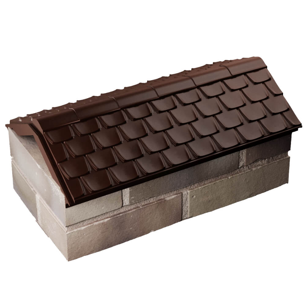 Парапет Zking Эльбрус Коричневый с посадкой на 1 кирпич (255мм) в Балашихе фото