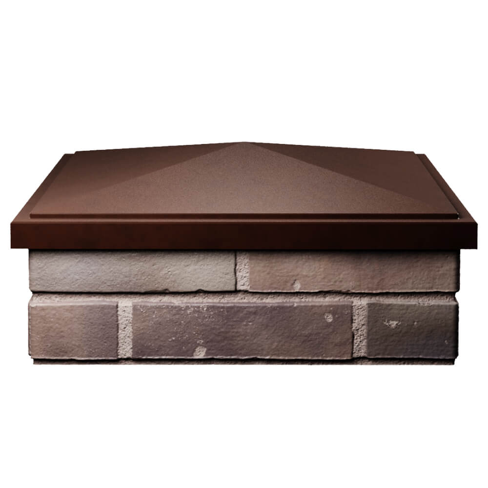 Колпак Zking БонаМоно Коричневый на столб 2х2 кирпича (515х515, 530х530мм) Балашиха фото