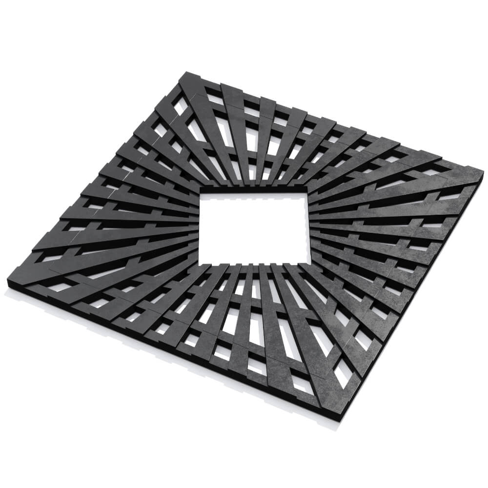 Приствольная решетка для дерева ZKING ATMOSPHERE 1.2х1.2м Черная в Балашихе фото