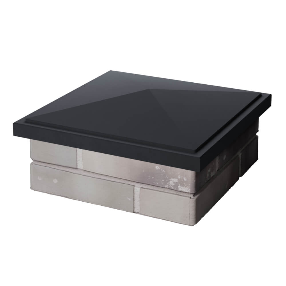 Колпак Zking БонаМоно Серый на столб 1.5х1.5 кирпича (385х385, 400х400мм) в Балашихе фото