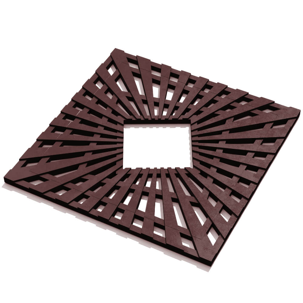 Приствольная решетка для дерева ZKING ATMOSPHERE 1.2х1.2м Коричневая в Балашихе фото