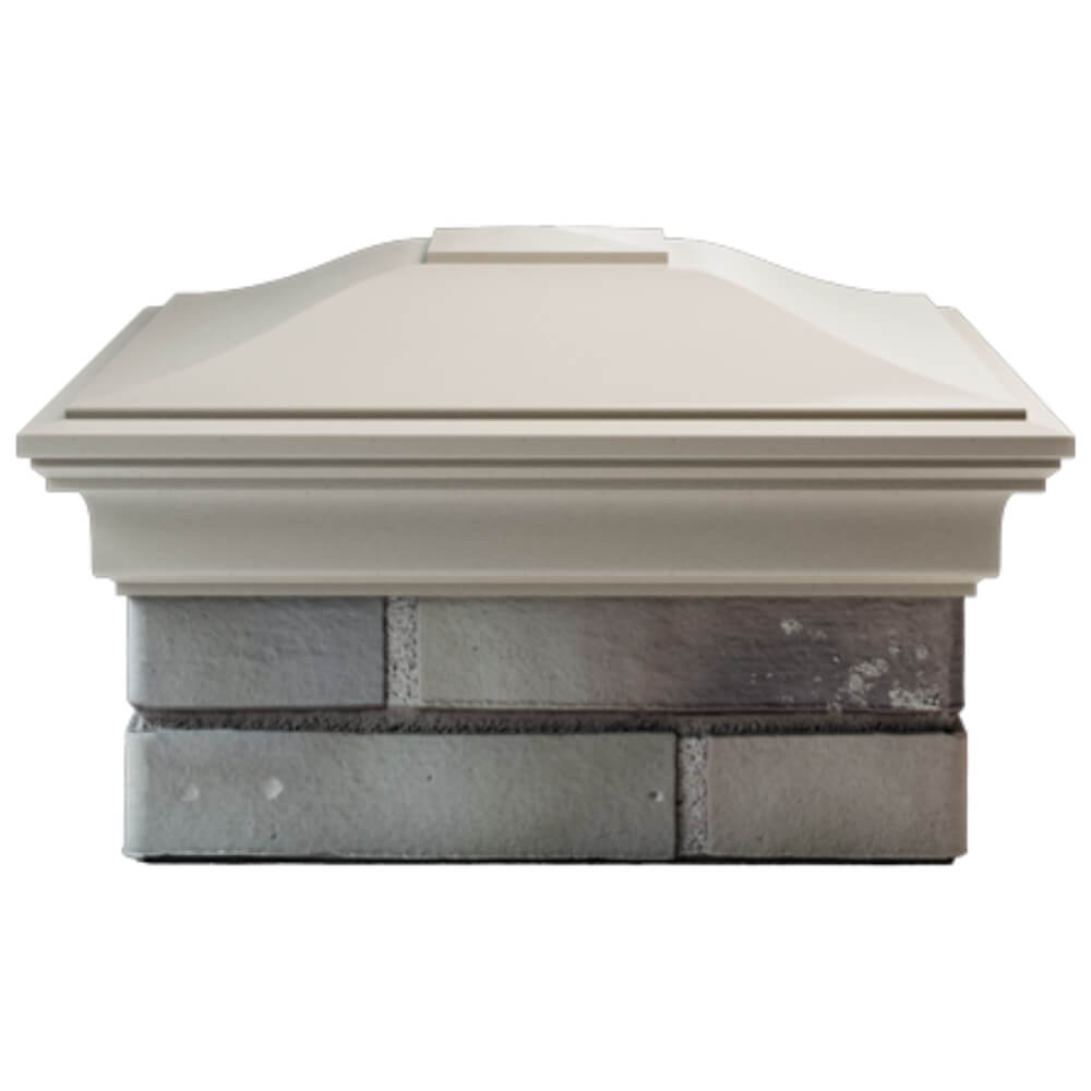 Колпак Zking Монблан Бежевый на столб 1.5х1.5 кирпича (385х385мм) Балашиха фото