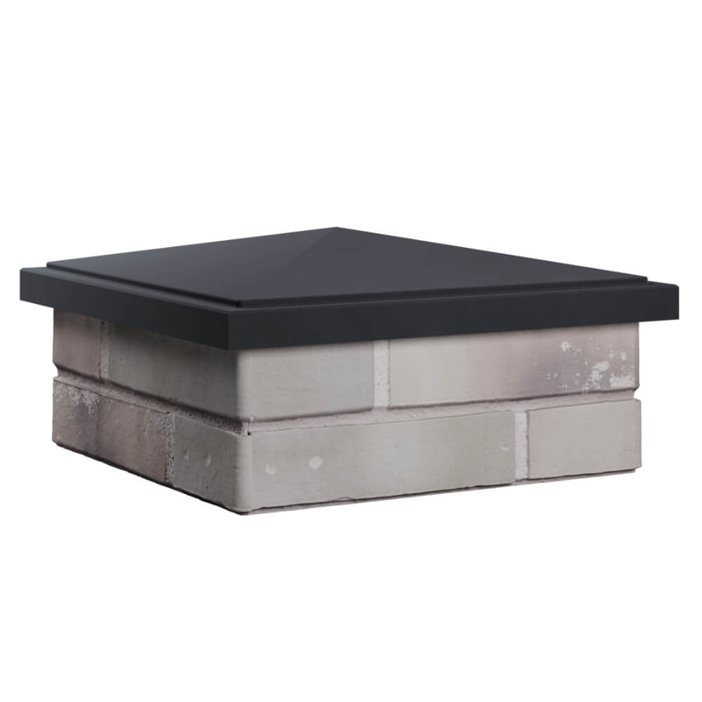 Колпак Zking БонаМоно Серый на столб 1.5х1.5 кирпича (385х385, 400х400мм) в Балашихе фото