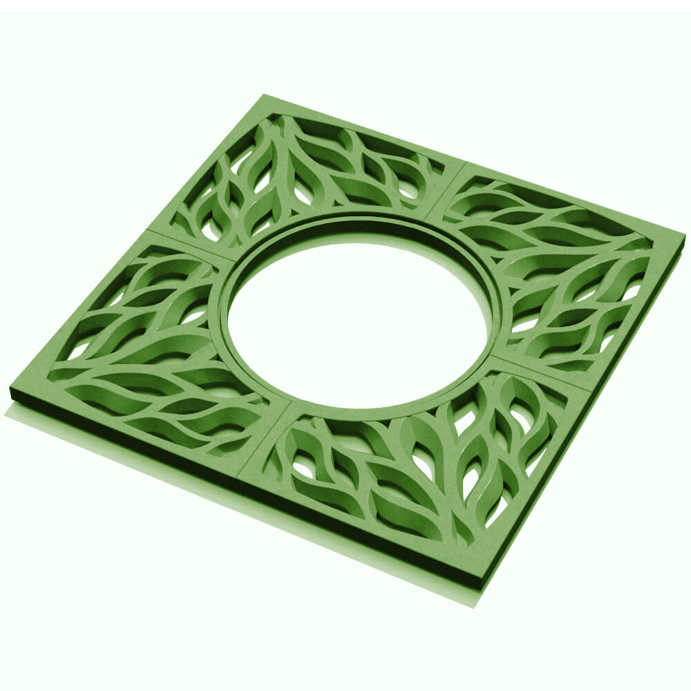 Приствольная решетка для дерева ZKING CRUST 1.2х1.2м Зеленая в Балашихе фото