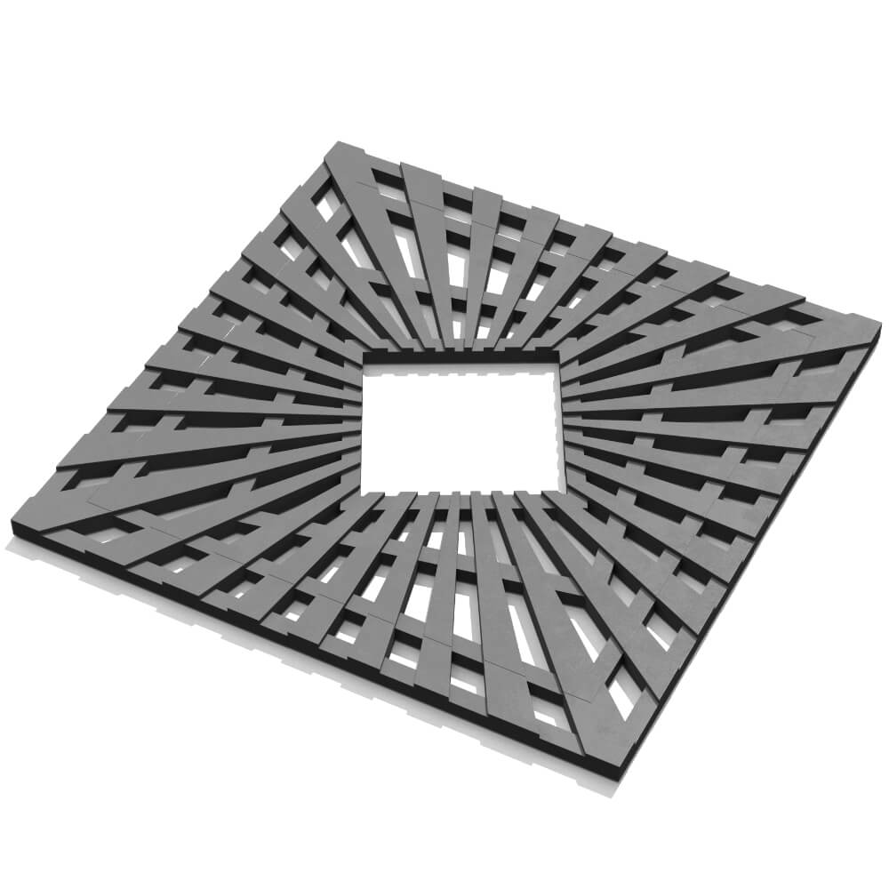 Приствольная решетка для дерева ZKING ATMOSPHERE 1.2х1.2м Серая в Балашихе фото