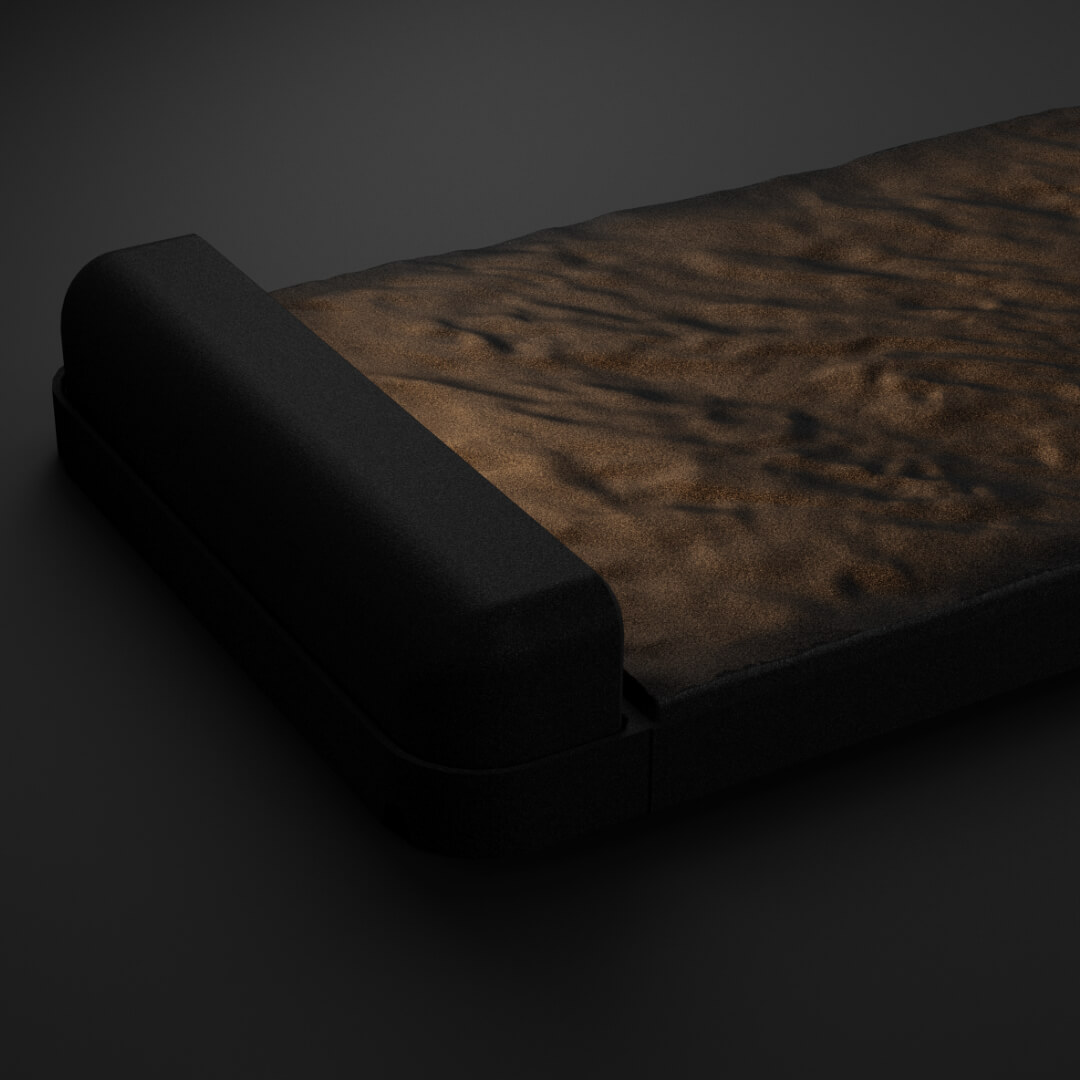 LED Светильник для шаговой плиты STONE Черный Сланец 330х75х98мм в Балашихе фото