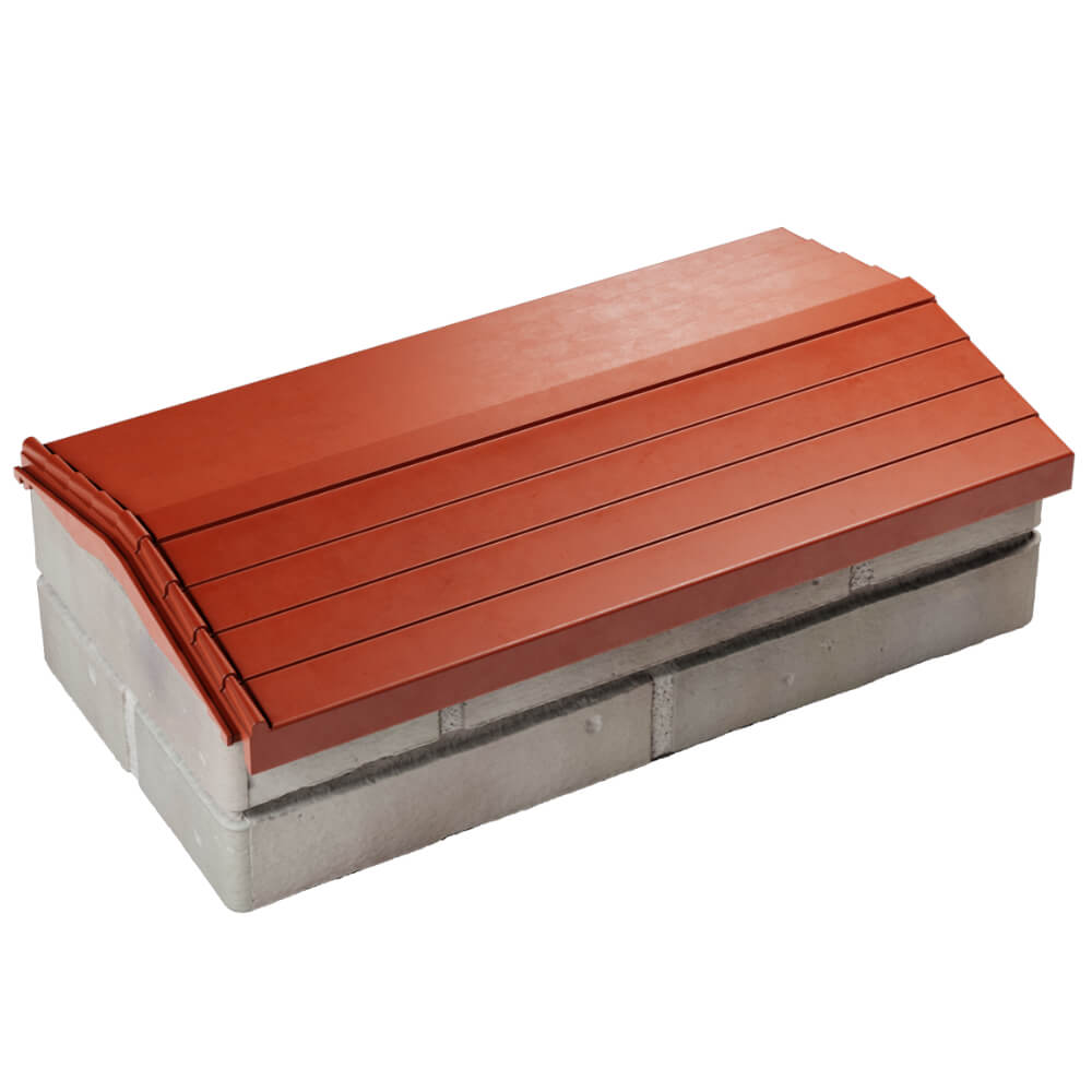 Парапет Zking Бона ХайТек Красный с посадкой на 1 кирпич (200/225/255мм) в Балашихе фото