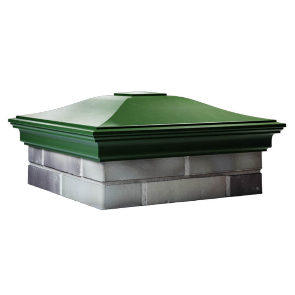 Колпак Zking Монблан Зеленый на столб 2х2 кирпича (515х515мм) в Балашихе фото